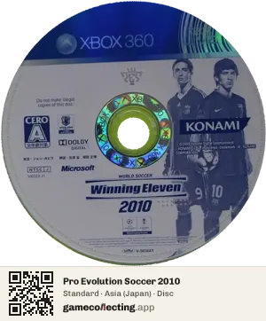 Pro Evolution Soccer 2010 Xbox 360, Asia disc