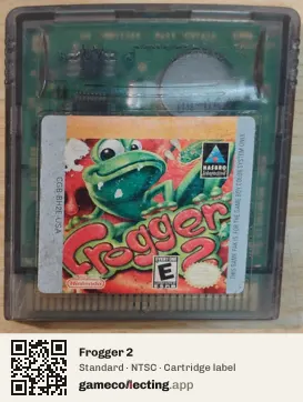Frogger 2 Game Boy Color, NTSC cartridge label