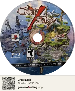 Cross Edge PlayStation 3, NTSC disc