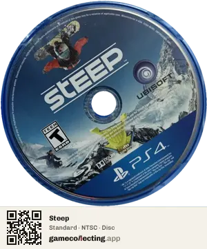 Steep PlayStation 4, NTSC disc