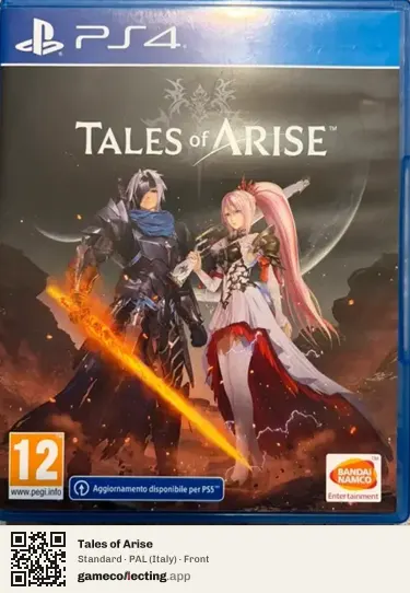 Tales of Arise PlayStation 4, Italy box front