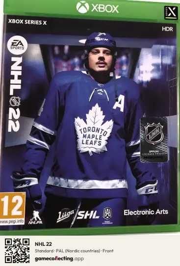 NHL 22 Xbox Series X, Nordic countries box front