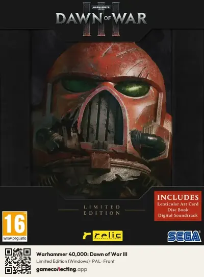 Warhammer 40,000: Dawn of War III Computer, PAL box front