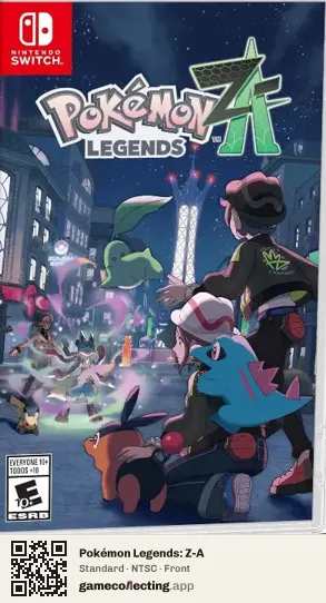 Pokémon Legends: Z-A Nintendo Switch, NTSC box front