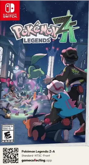 Pokémon Legends: Z-A Nintendo Switch, NTSC box front