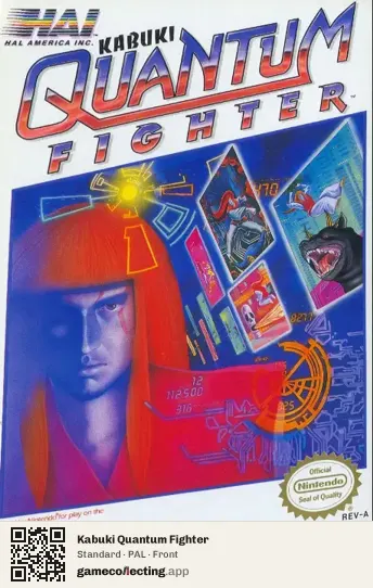 Kabuki Quantum Fighter Nintendo Entertainment System, PAL box front