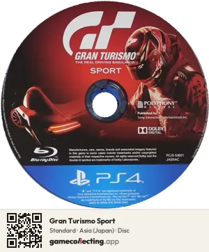 Gran Turismo Sport PlayStation 4, Asia disc