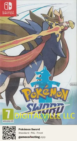 Pokémon Sword Nintendo Switch, PAL box front