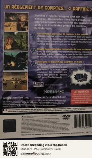 Death Stranding 2: On the Beach PlayStation 5, Germany box back