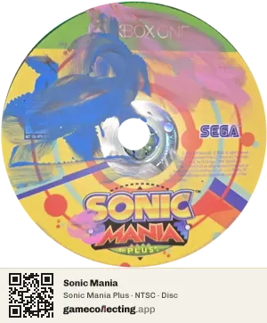 Sonic Mania Xbox One, NTSC disc