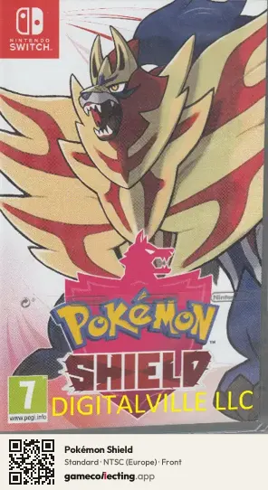 Pokémon Shield Nintendo Switch, Europe box front