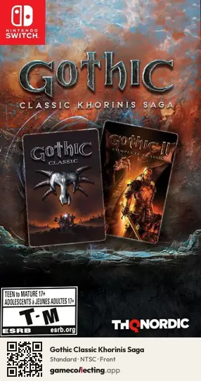 Gothic Classic Khorinis Saga Nintendo Switch, NTSC box front