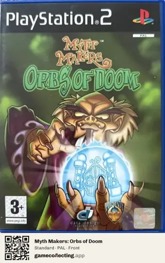 Myth Makers: Orbs of Doom PlayStation 2, PAL box front