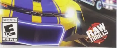 Cruis'n Blast, the ESRB box on its front