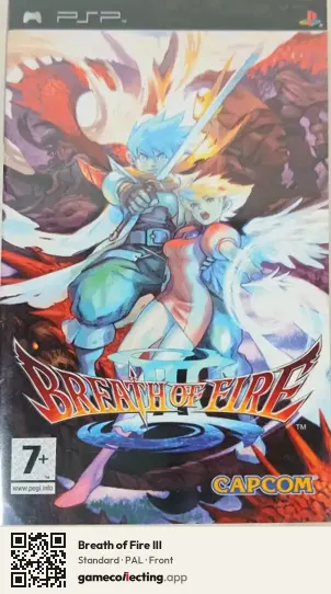 Breath of Fire III PlayStation Portable, PAL box front