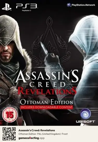 Assassin's Creed: Revelations PlayStation 3, United Kingdom box front