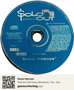 Sonic Heroes Computer, PAL disc