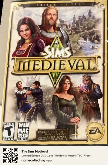 The Sims Medieval Computer, NTSC box front