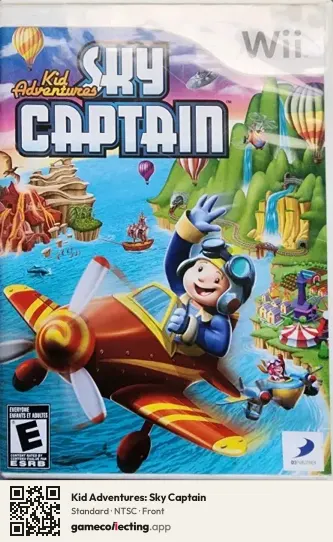 Kid Adventures: Sky Captain Nintendo Wii, NTSC box front