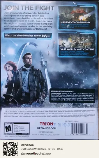 Defiance Computer, NTSC box back
