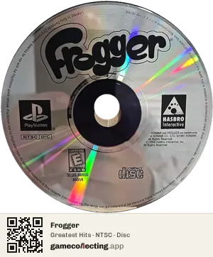 Frogger PlayStation, NTSC disc