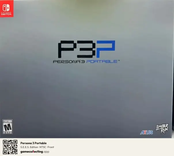 Persona 3 Portable Nintendo Switch, NTSC box front