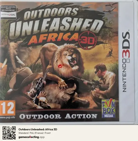 Outdoors Unleashed: Africa 3D Nintendo 3DS, France box front
