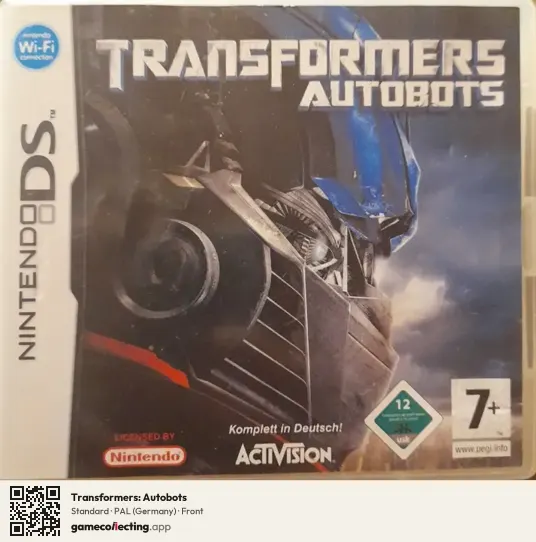 Transformers: Autobots Nintendo DS, Germany box front
