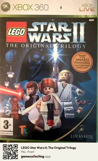 LEGO Star Wars II: The Original Trilogy Xbox 360, PAL box front