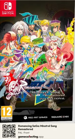 Romancing SaGa: Minstrel Song Remastered Nintendo Switch, PAL box front