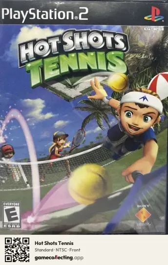 Hot Shots Tennis PlayStation 2, NTSC box front