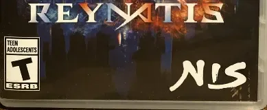 Reynatis, the ESRB box on its front