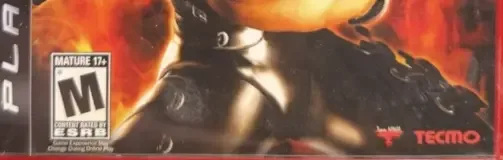 Ninja Gaiden Sigma, the ESRB box on its front