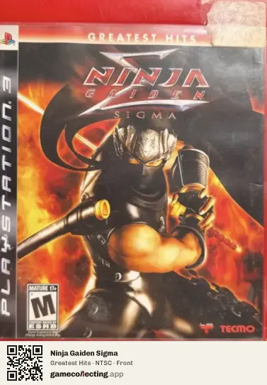 Ninja Gaiden Sigma PlayStation 3, NTSC box front