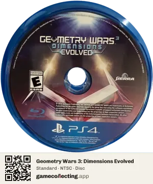 Geometry Wars 3: Dimensions Evolved PlayStation 4, NTSC disc