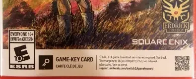 Dragon Quest I & II HD-2D Remake, the ESRB box on its front