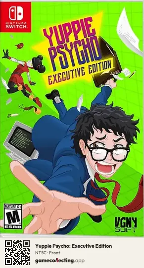Yuppie Psycho: Executive Edition Nintendo Switch, NTSC box front