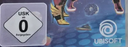 Just Dance 2020, the USK square on its front