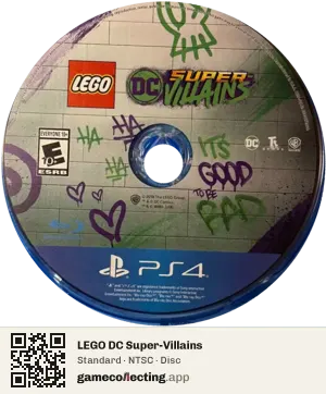LEGO DC Super-Villains PlayStation 4, NTSC disc