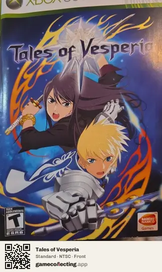 Tales of Vesperia Xbox 360, NTSC box front