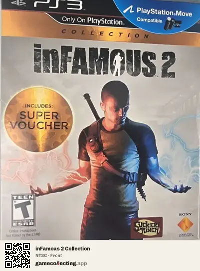 inFamous 2 Collection PlayStation 3, NTSC box front