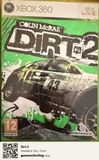 Dirt 2 Xbox 360, PAL box front