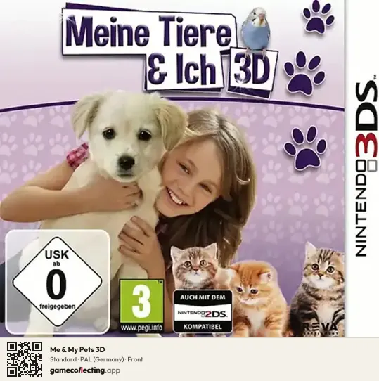 Me & My Pets 3D Nintendo 3DS, Germany box front