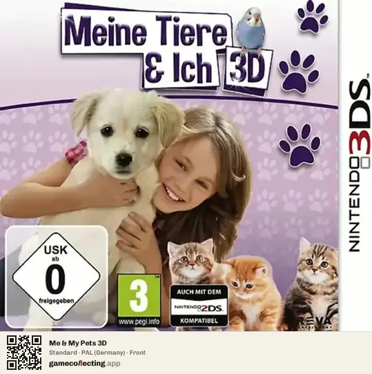 Me & My Pets 3D Nintendo 3DS, Germany box front