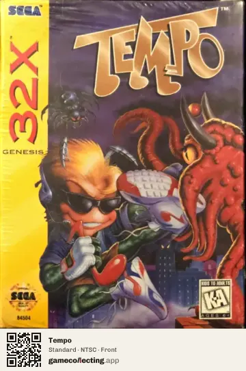 Tempo Sega 32X, NTSC box front
