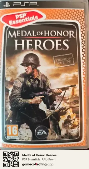 Medal of Honor Heroes PlayStation Portable, PAL box front