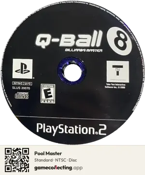 Pool Master PlayStation 2, NTSC disc