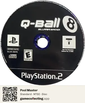 Pool Master PlayStation 2, NTSC disc