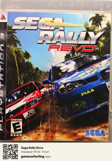 Sega Rally Revo PlayStation 3, NTSC box front