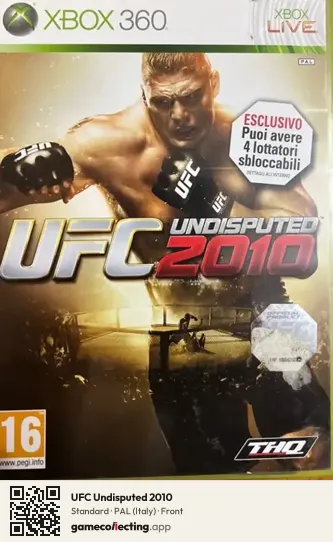 UFC Undisputed 2010 Xbox 360, Italy box front